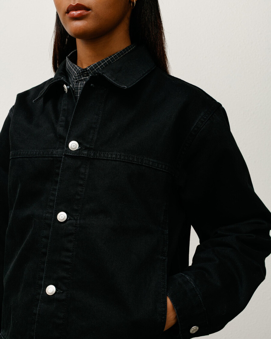 giacca da camionista in denim