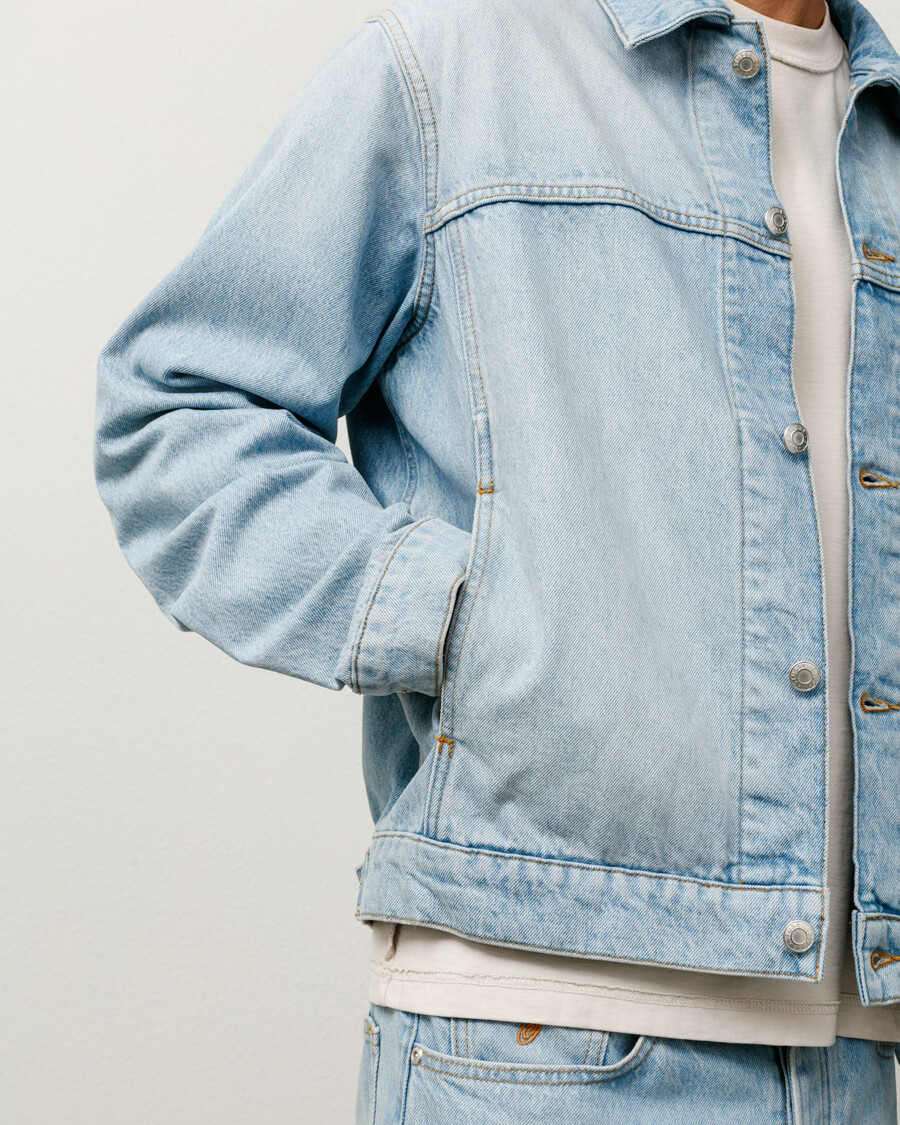 giacca da camionista in denim