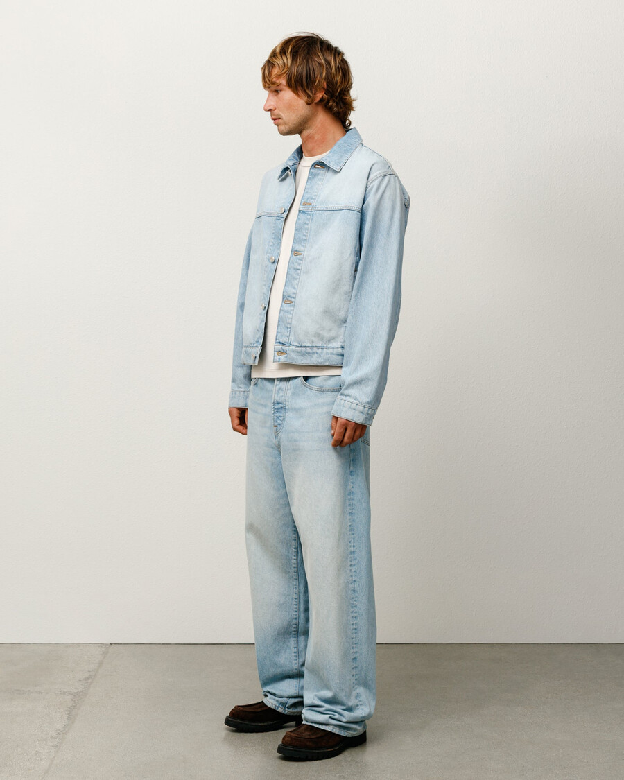 giacca da camionista in denim