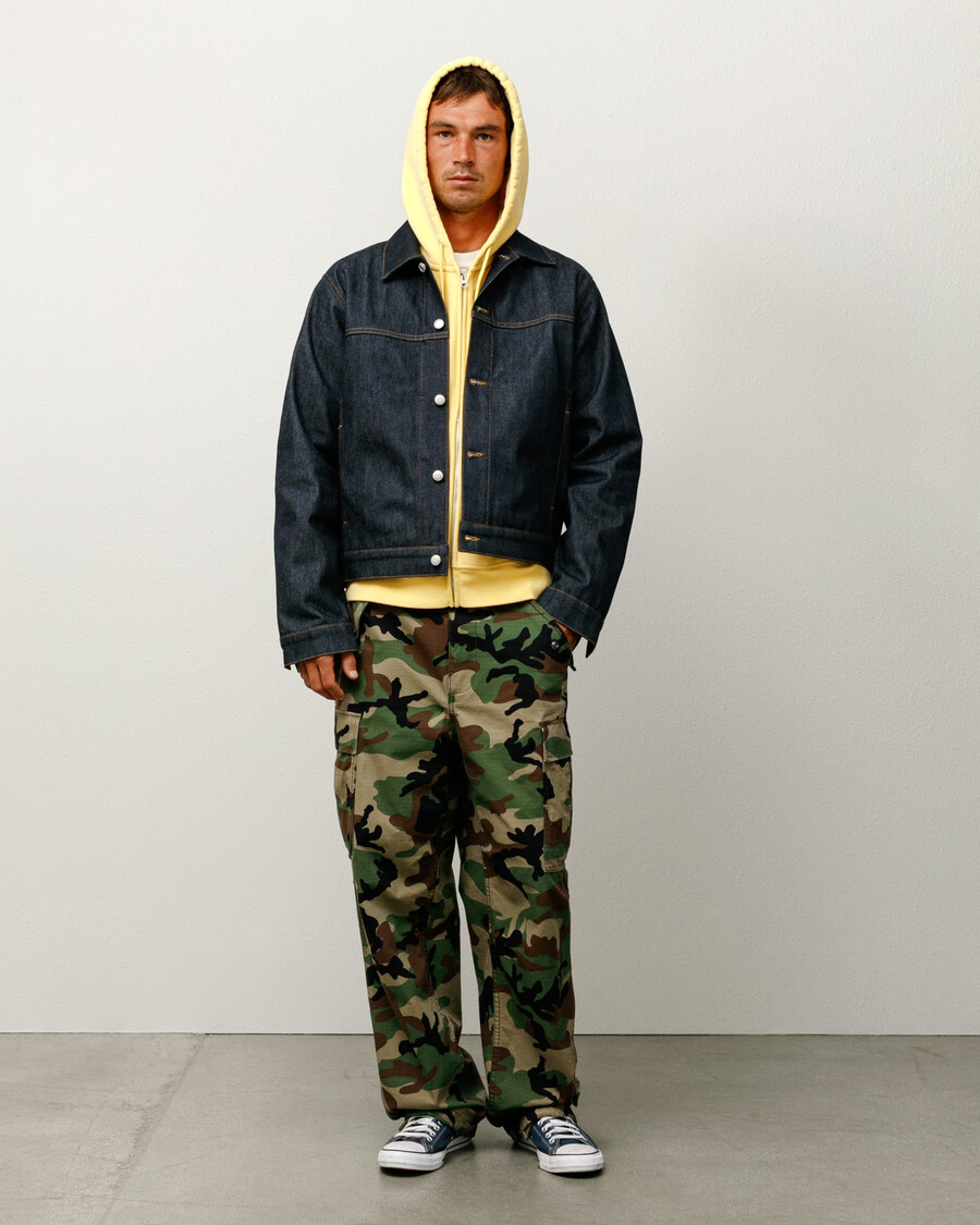 giacca da camionista in denim