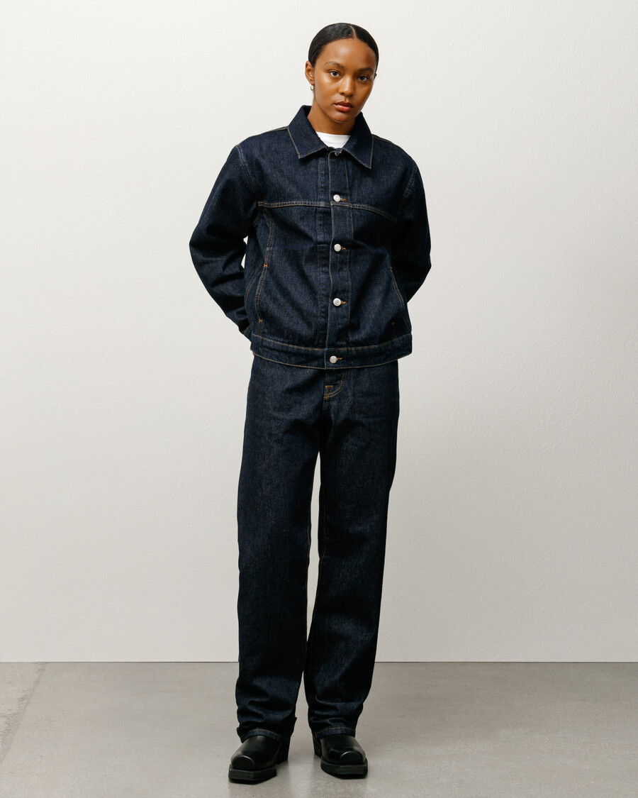 giacca da camionista in denim