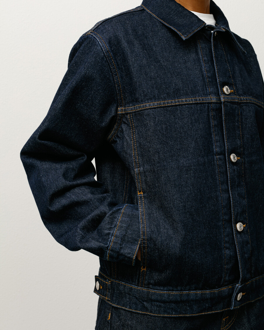giacca da camionista in denim