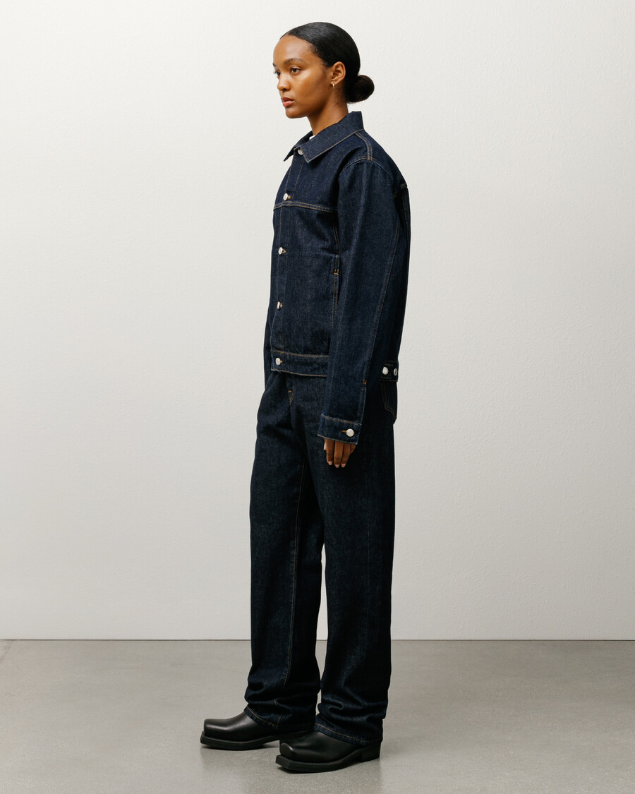giacca da camionista in denim