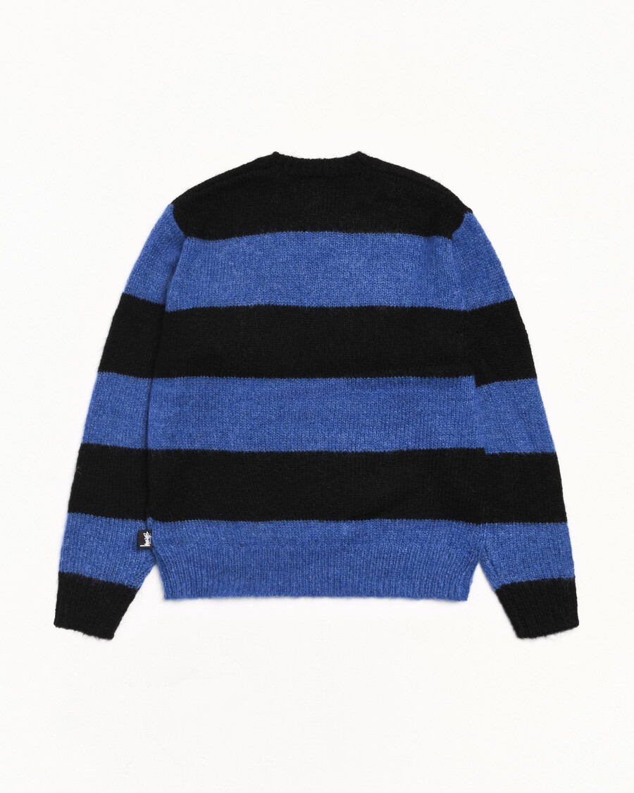 maglione a righe in mohair
