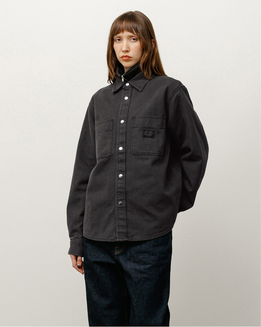 camicia in tela lavata pesante