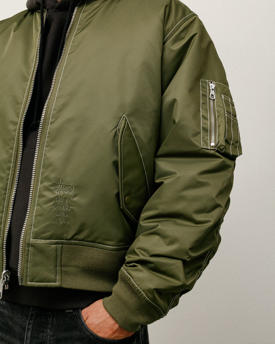 giacca bomber reversibile built