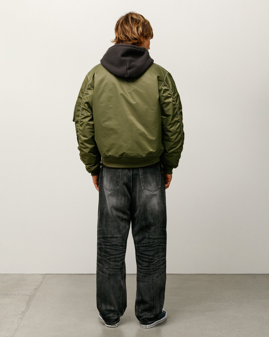 giacca bomber reversibile built