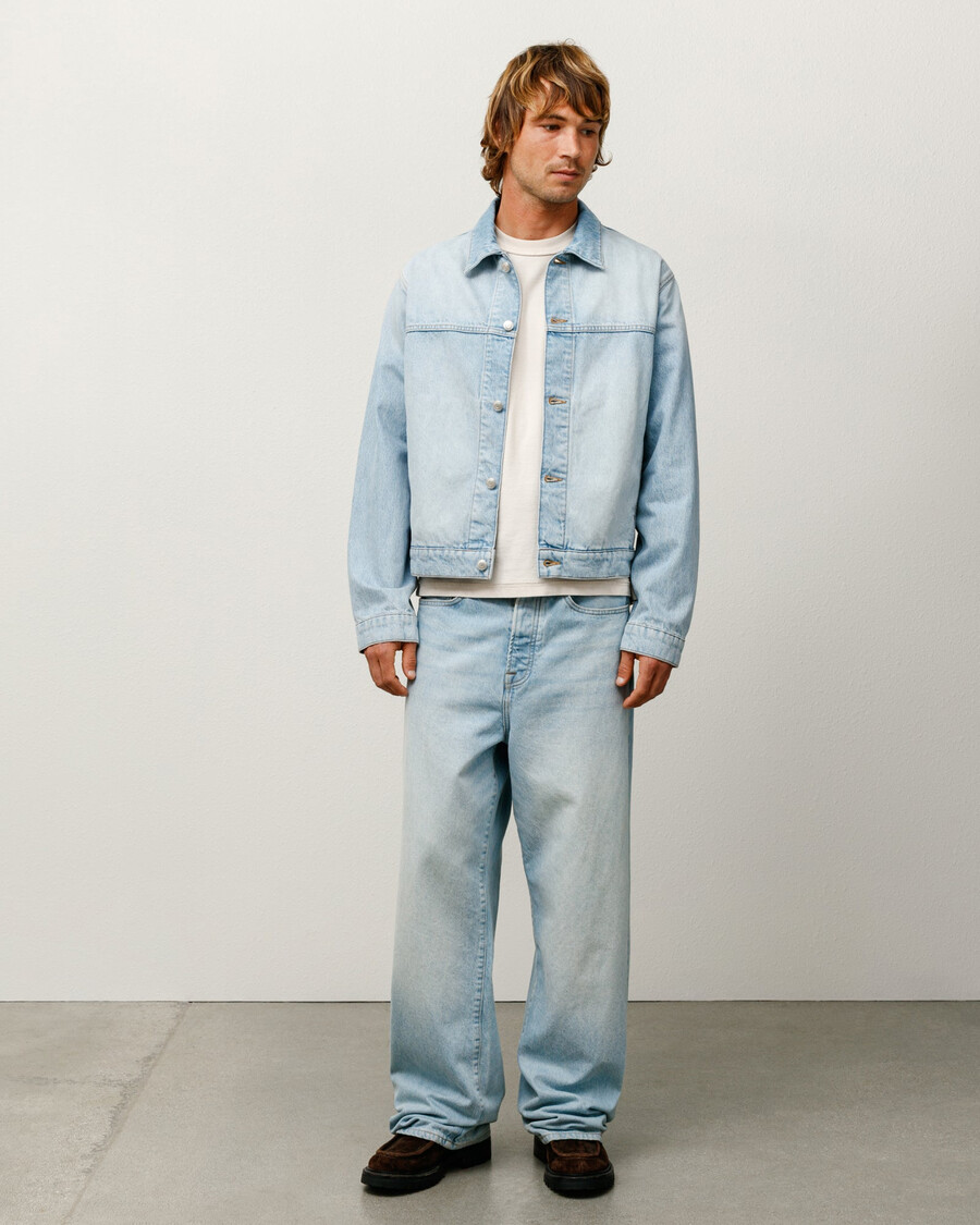 giacca da camionista in denim
