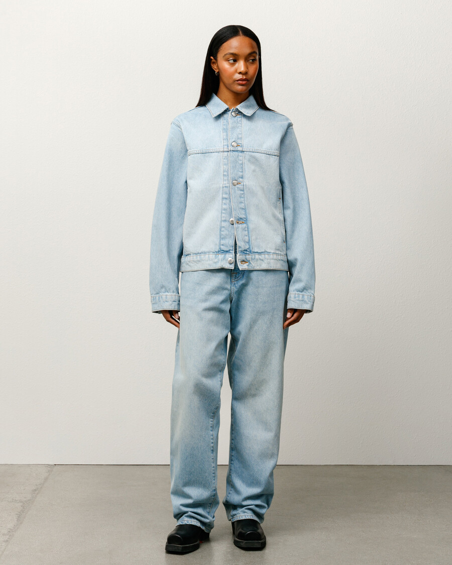 giacca da camionista in denim