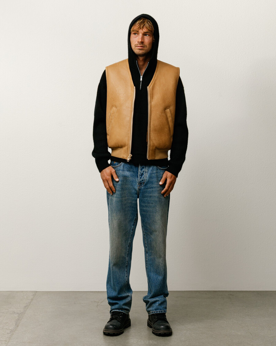 gilet in montone