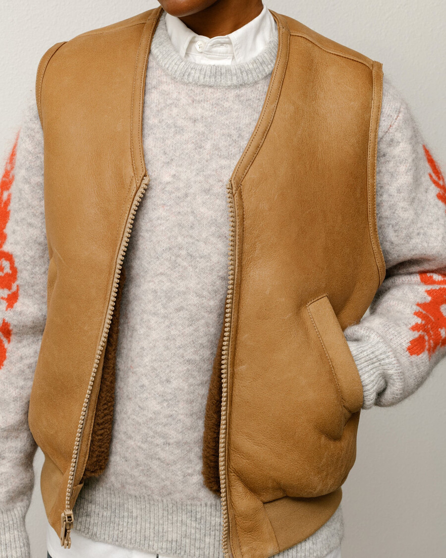 gilet in montone