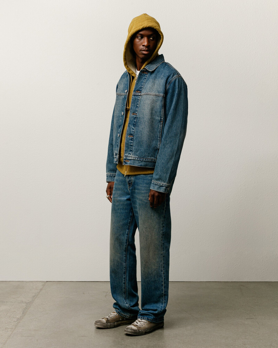 giacca da camionista in denim