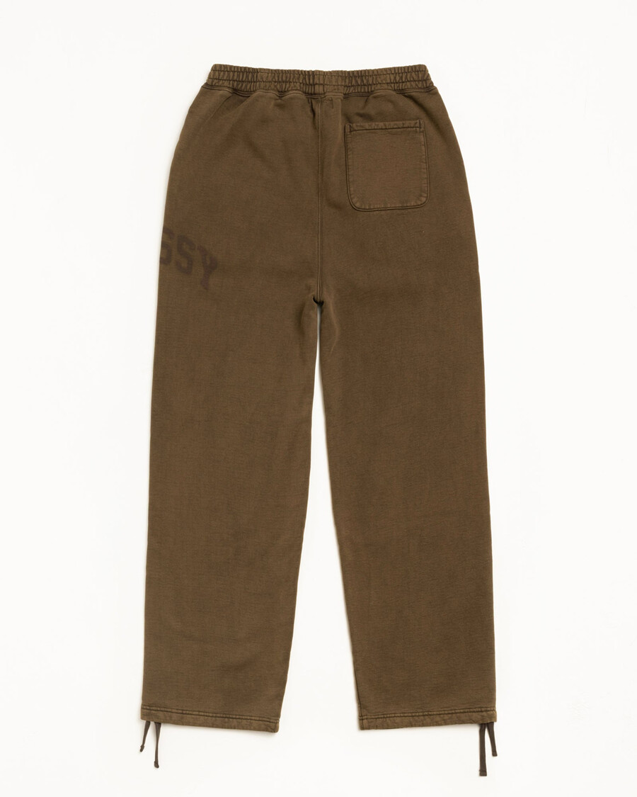 pantaloni in pile con grafica sbiadita