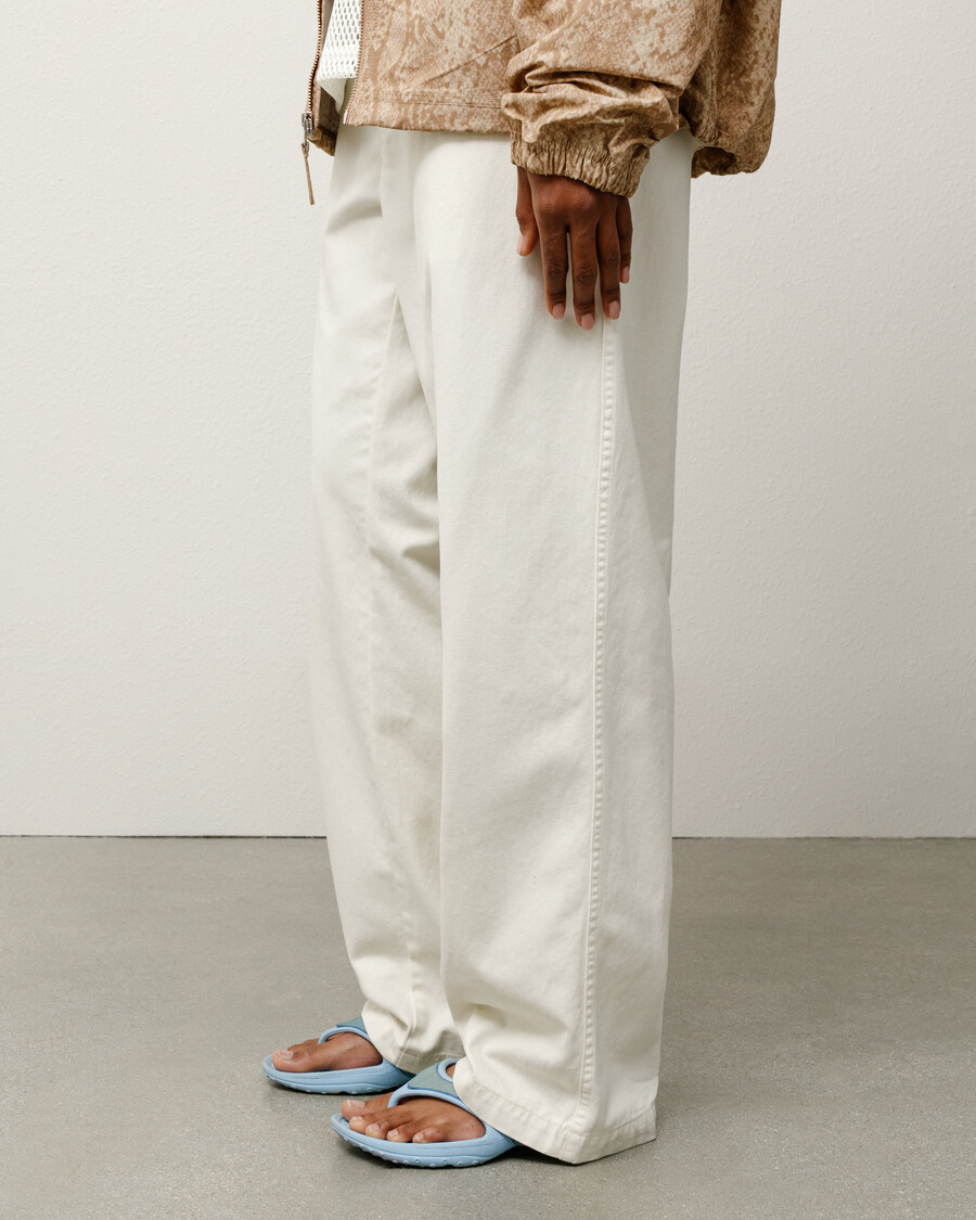 pantaloni da spiaggia in twill di cotone