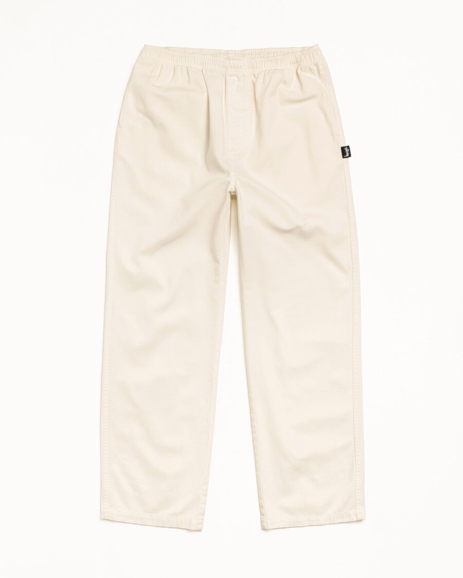 pantaloni da spiaggia in twill di cotone