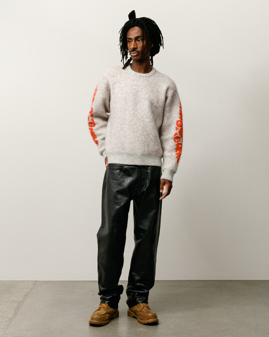 nuovo pantalone classico in pelle