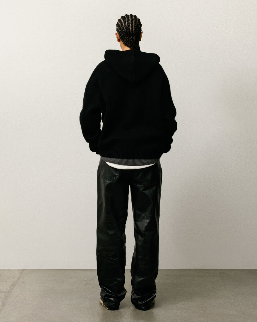 nuovo pantalone classico in pelle
