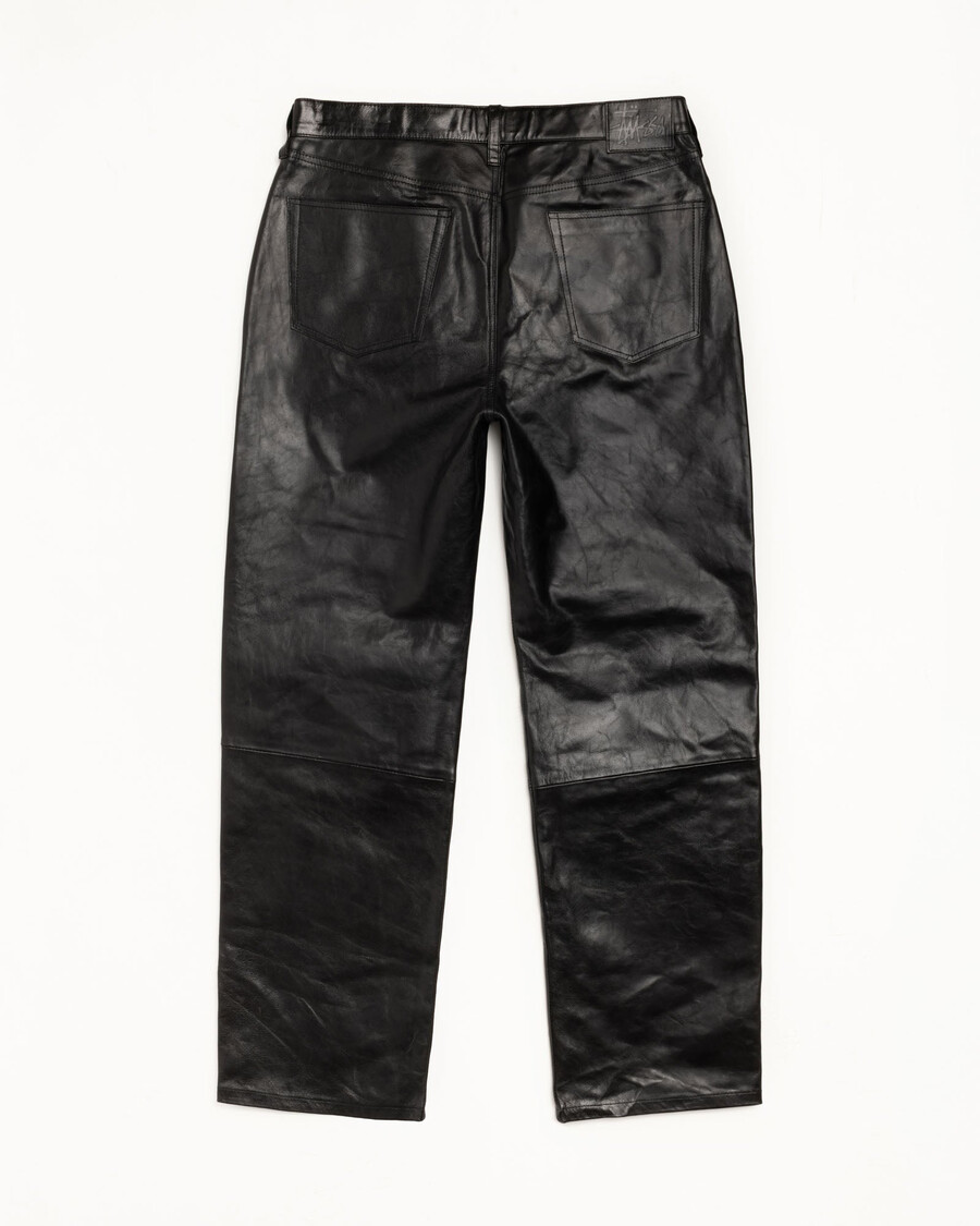 nuovo pantalone classico in pelle