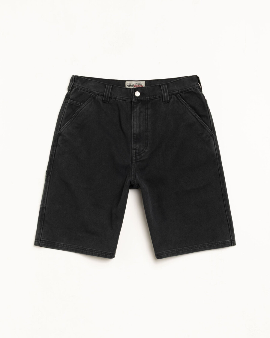 pantaloncini da lavoro in tela lavata