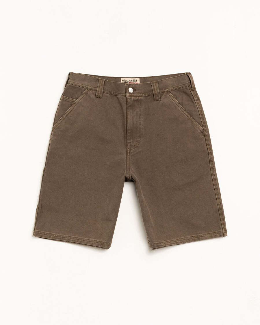 pantaloncini da lavoro in tela lavata