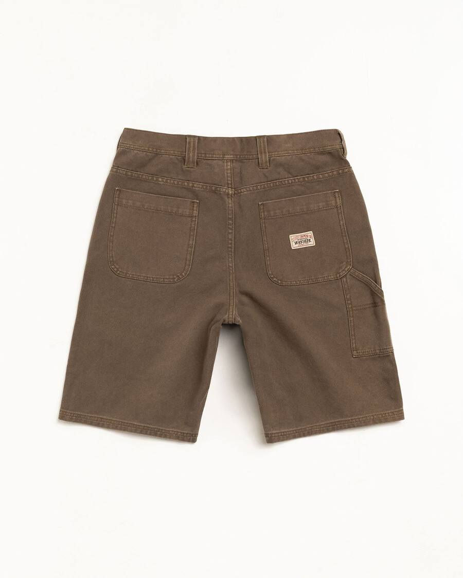 pantaloncini da lavoro in tela lavata