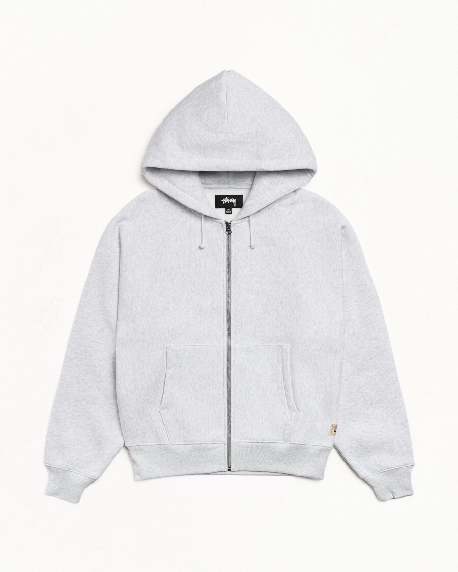 felpa con cappuccio e zip rilassata