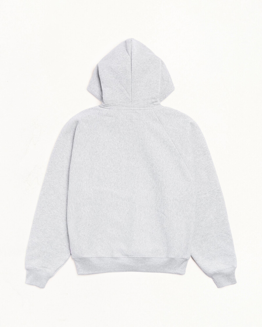 felpa con cappuccio e zip rilassata