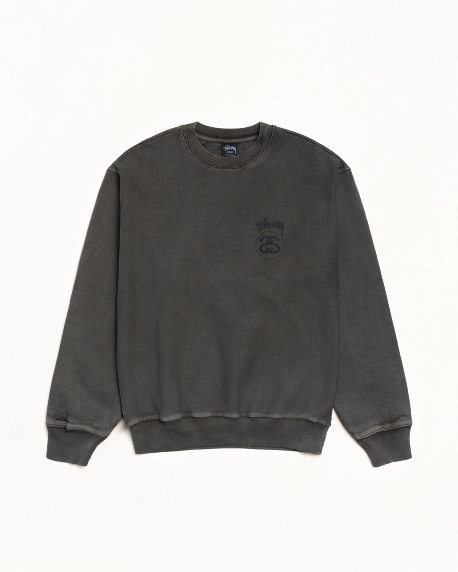 stock link crew pigment dyed