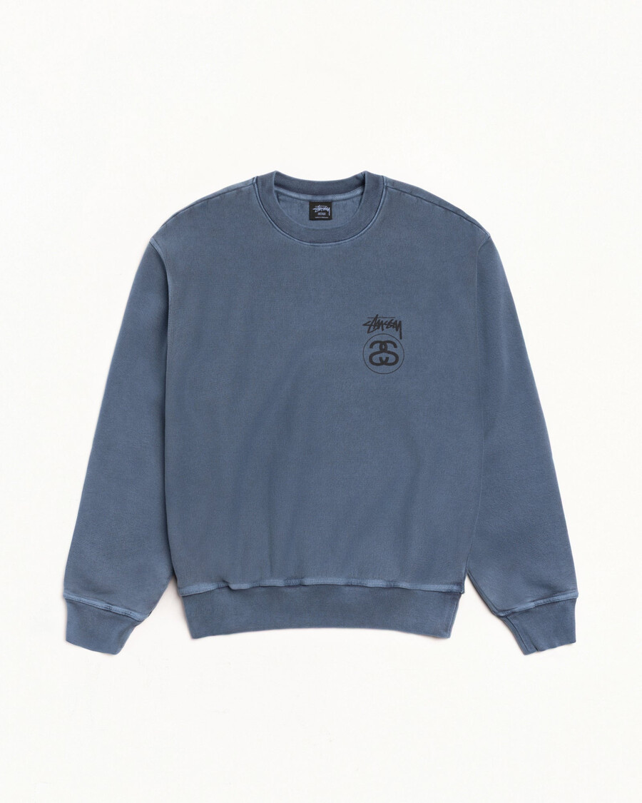 stock link crew pigment dyed