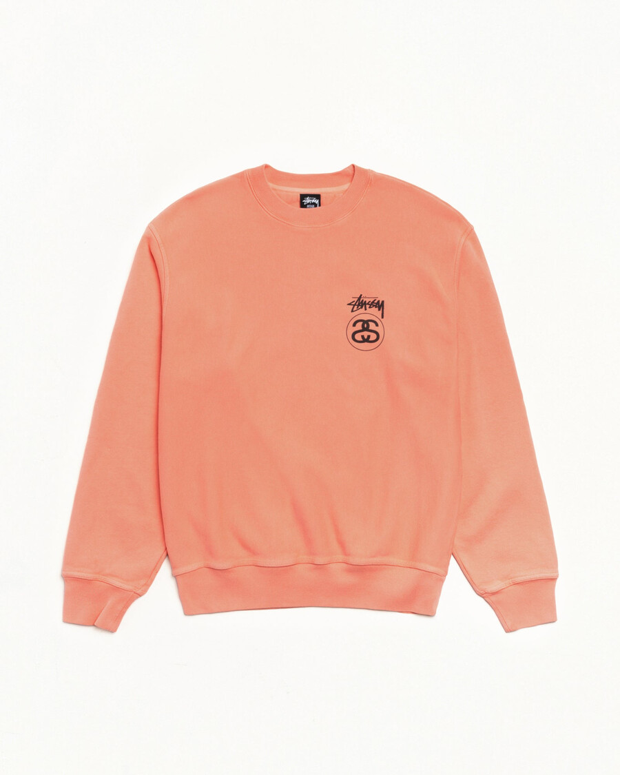 stock link crew pigment dyed