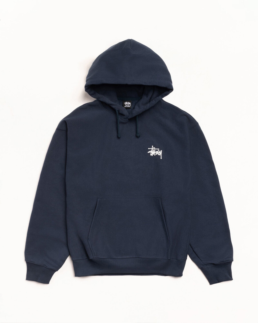 felpa con cappuccio stüssy basic