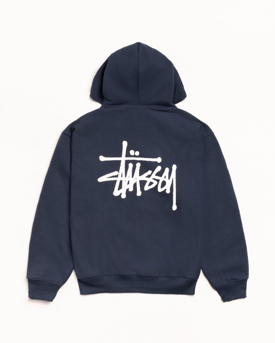 felpa con cappuccio stüssy basic