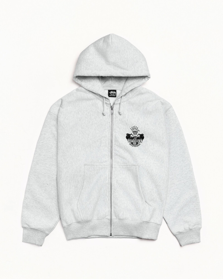 felpa con cappuccio e zip built to last