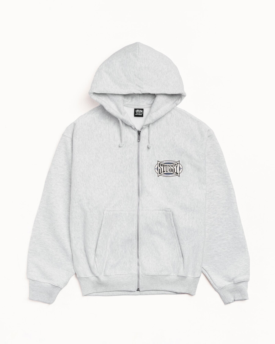 felpa con cappuccio e zip ovale champion