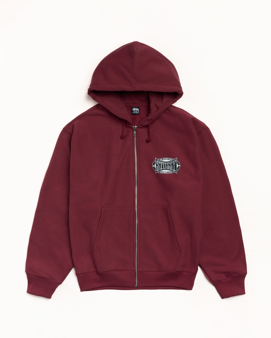 felpa con cappuccio e zip ovale champion