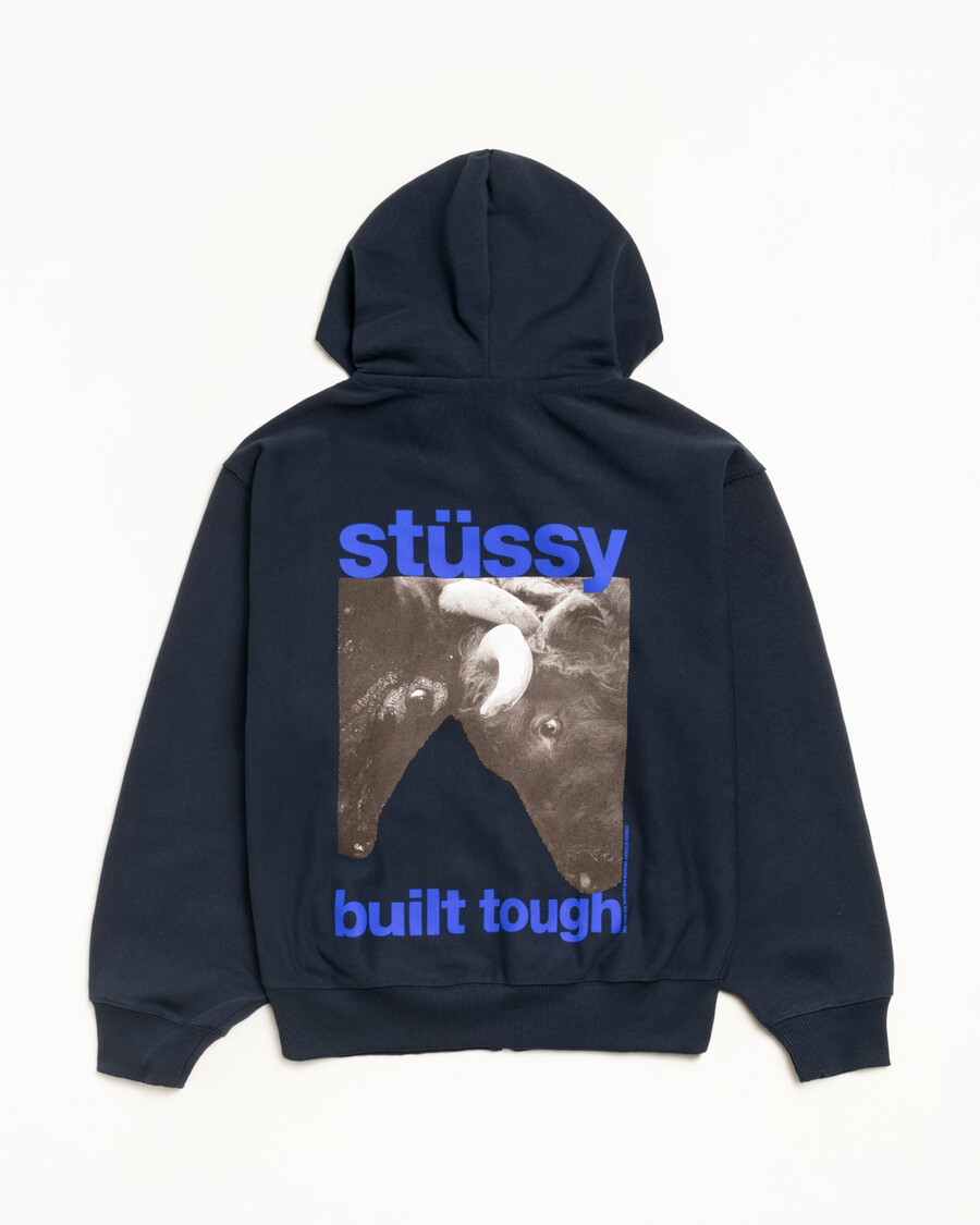 felpa con cappuccio e zip built tough