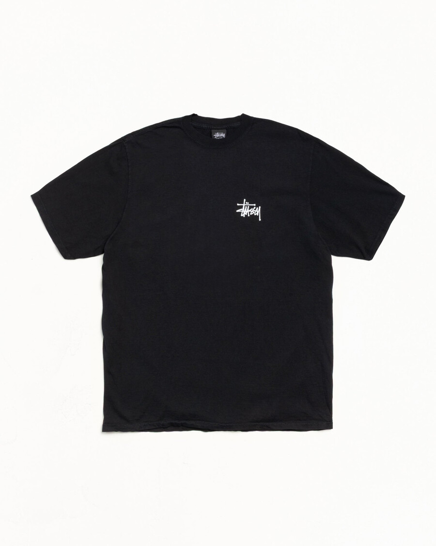 maglietta stüssy basic tinta a pigmento