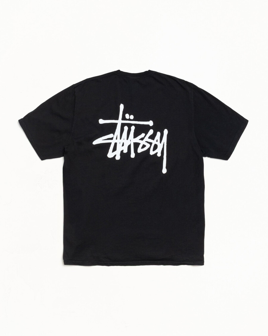 maglietta stüssy basic tinta a pigmento