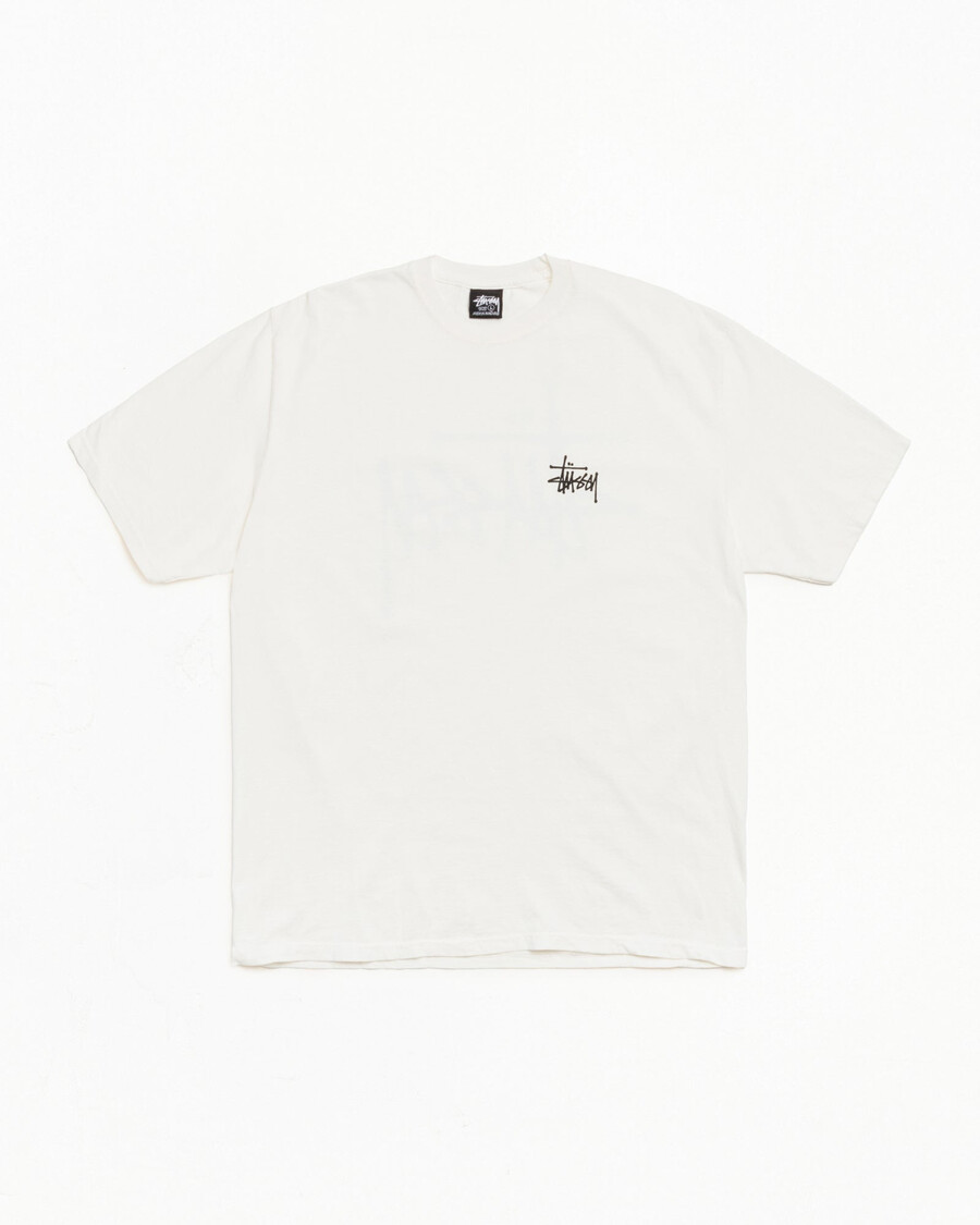 maglietta stüssy basic tinta a pigmento