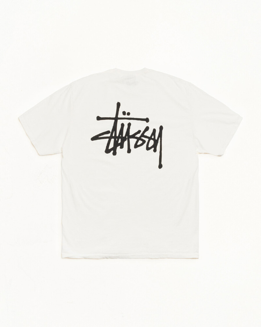 maglietta stüssy basic tinta a pigmento