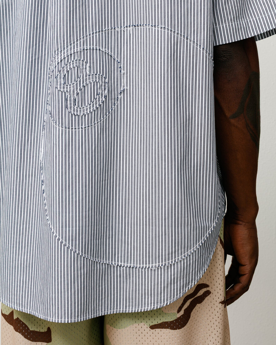 maglietta a maniche corte squadrata 8 ball stripe
