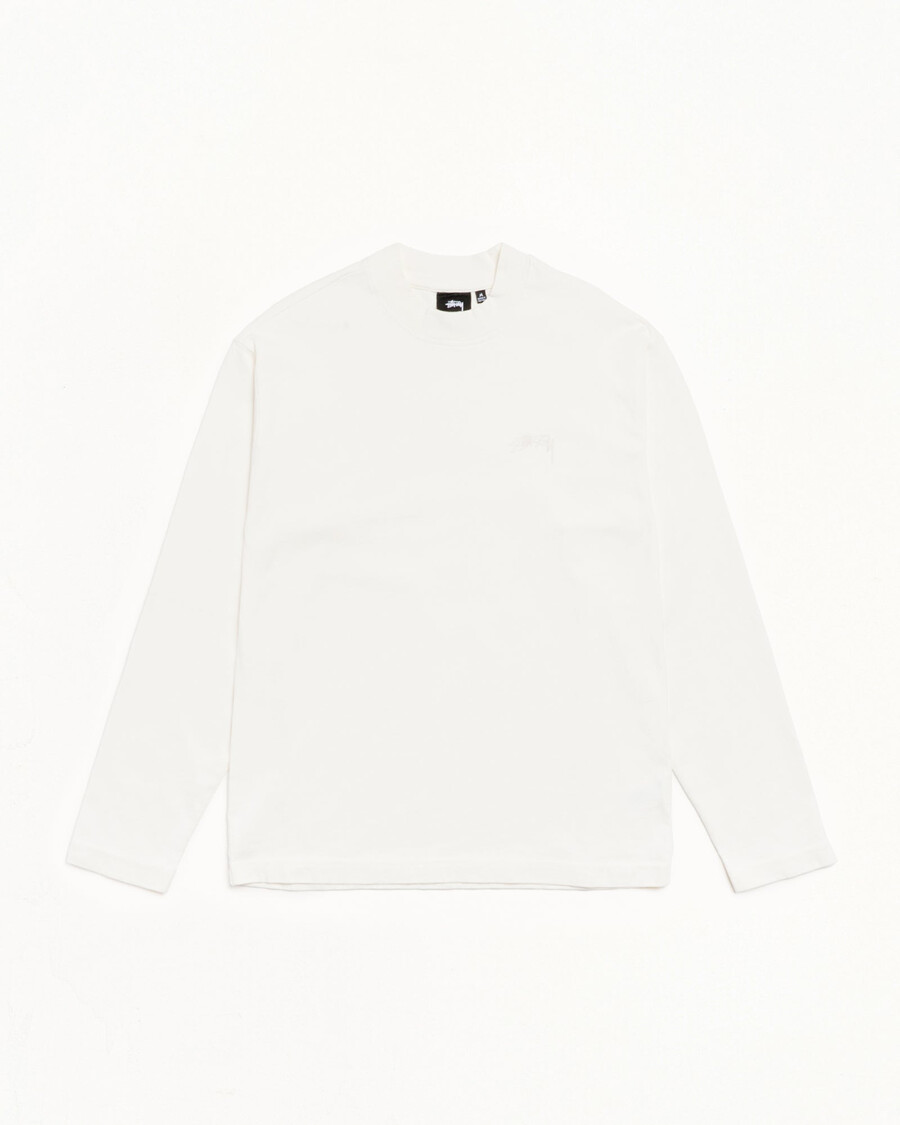 t-shirt a collo alto tinta in capo